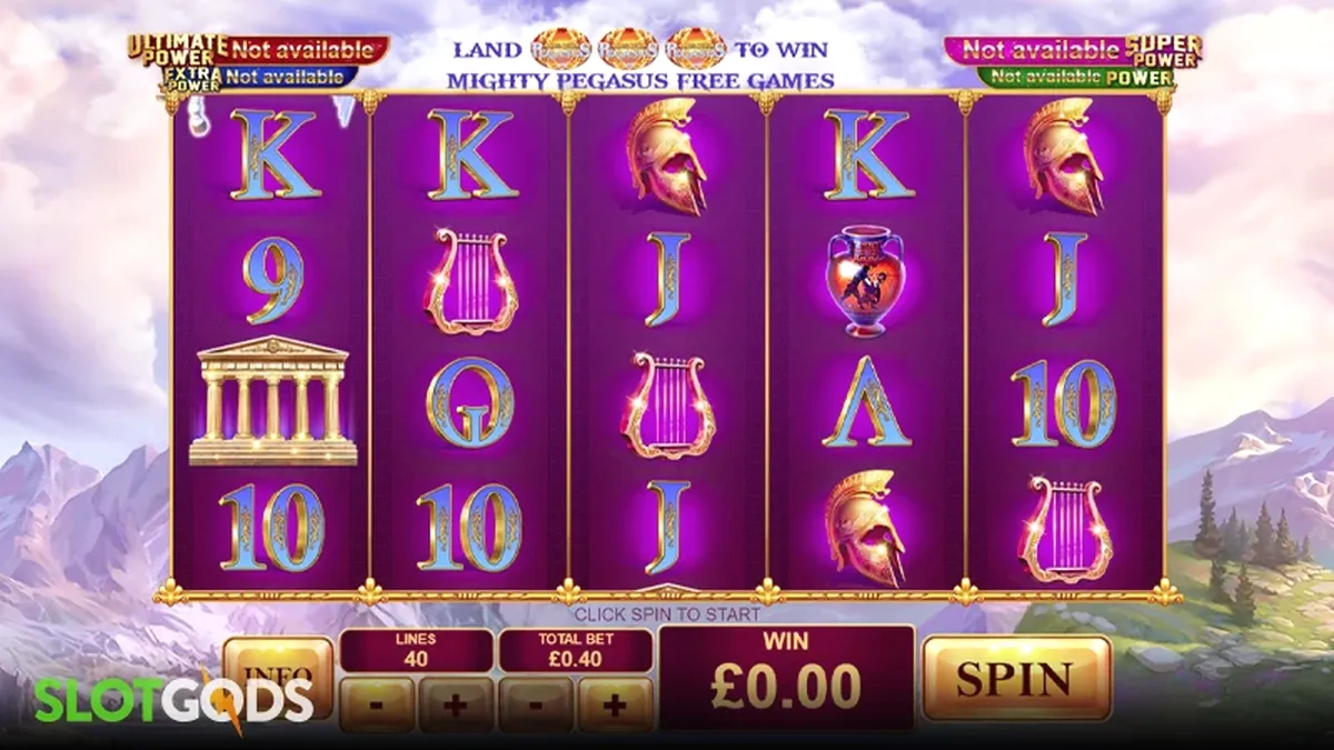 Ang visual na disenyo ng Age of the Gods: Ruler of the Sky slot